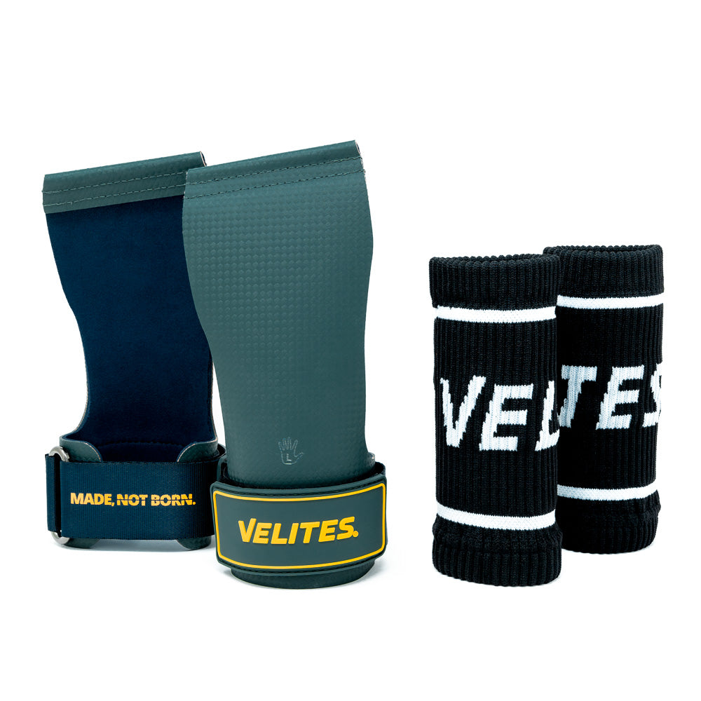 Quad Ultra Maniques Vert Foncé & Bleue Taille L VELITES - FitnessBoutique